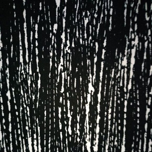 NWT Cocomo Plus Size 3X Black & Ivory Geo Print Pintuck 3/4 Sleeve Top - Picture 5 of 7